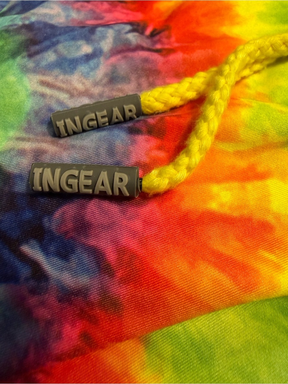 Ingear Tie-Dye Hooded Pullover in Pink and Green - Picture 4 of 4
